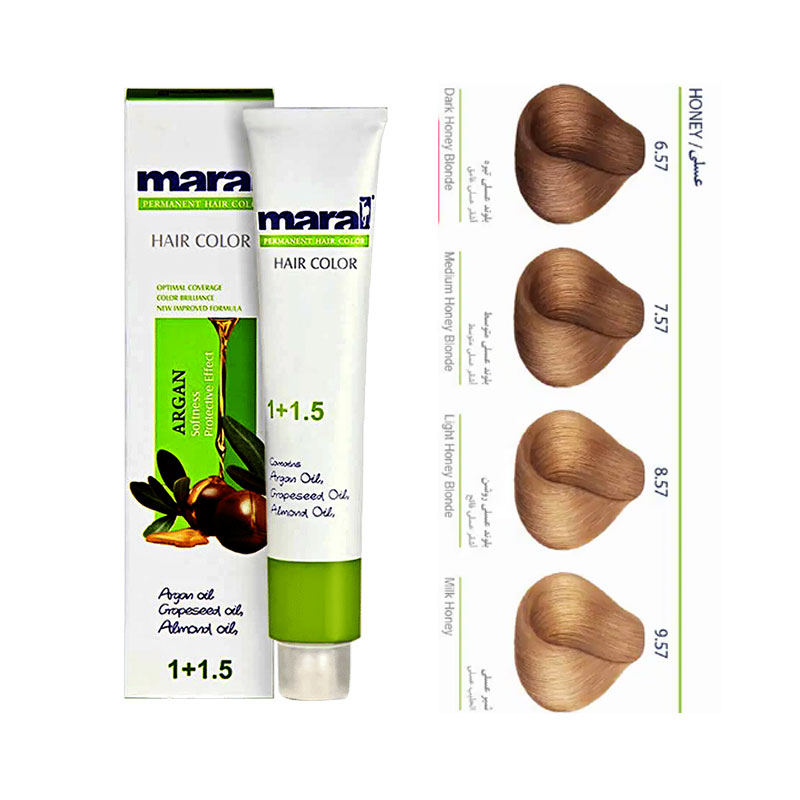 رنگ مو مارال سری عسلی