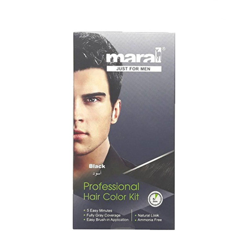 کیت رنگ مو مردانه مارال رنگ Black