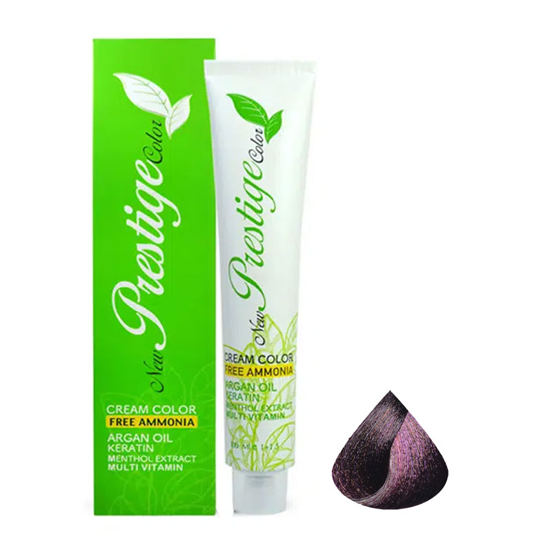 رنگ موی پرستیژ بدون آمونیاک سری شرابی شرابی تیره شماره 5.20