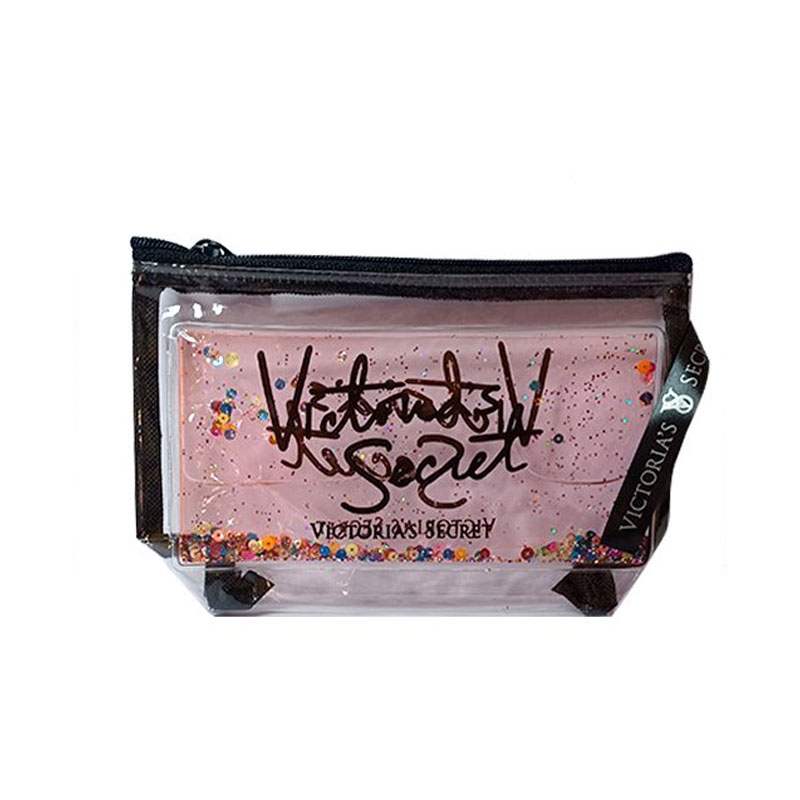 کیف لوازم آرایش طلقی آکواریومی طرح ویکتوریا سکرت