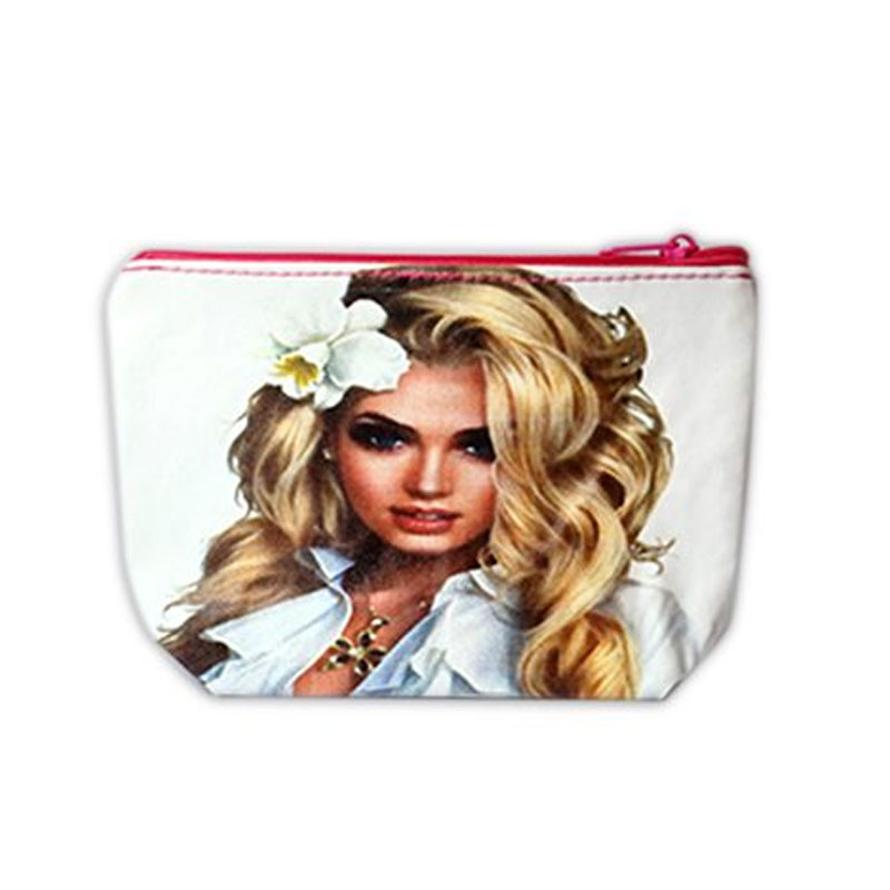 کیف لوازم آرایش طرح دختر کد2