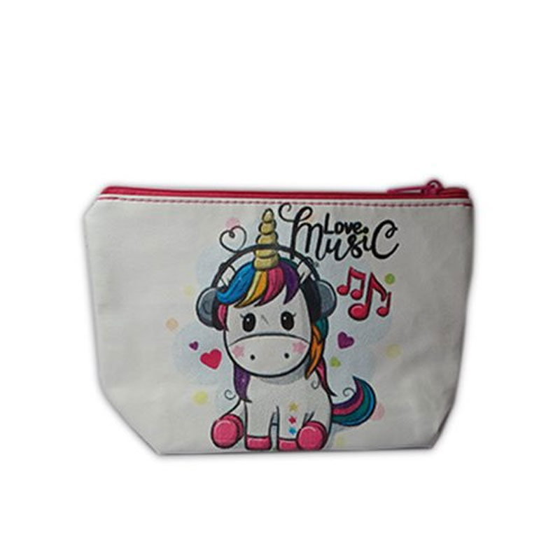 کیف لوازم آرایش طرح یونیکورن کد3