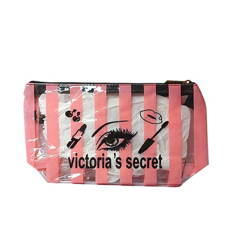 کیف لوازم آرایش طرح ویکتوریا سکرت طلقی کد3