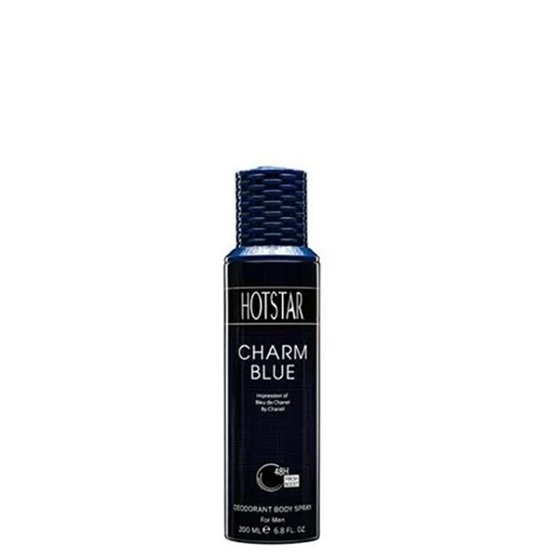 اسپری مردانه هات استار رایحه Charm Blue حجم 200 میل