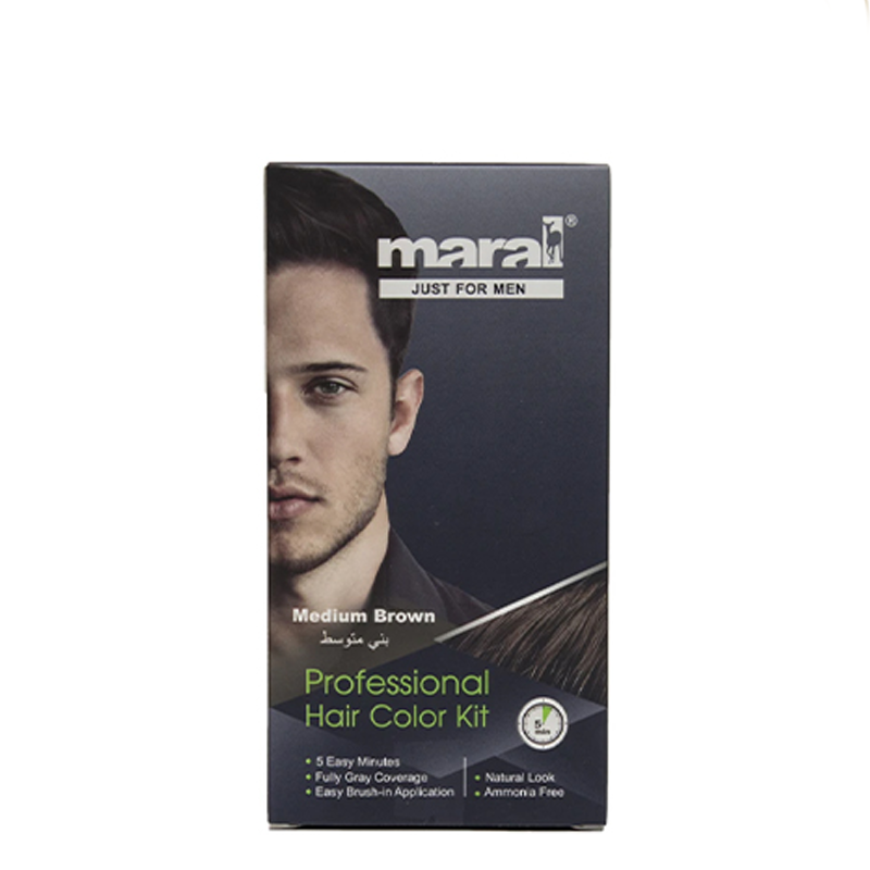 کیت رنگ مو مردانه مارال رنگ Medium Brown