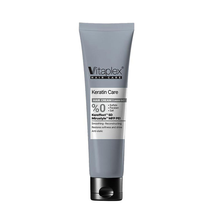 کرم مو بدون آبکشی ویتاپلکس موهای کراتینه شده