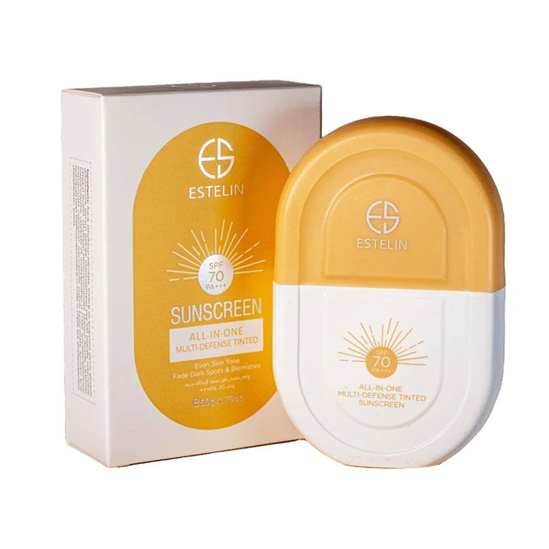 کرم ضدآفتاب رنگی استیلن SPF 70 مدل All-In-One
