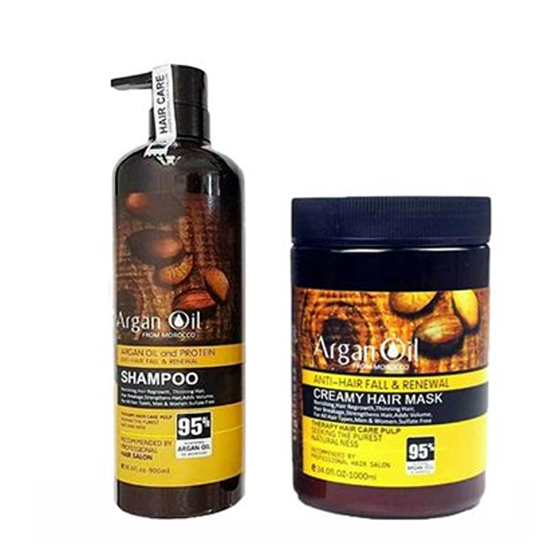 پک شامپو و ماسک مو حاوی روغن آرگان لایتنس