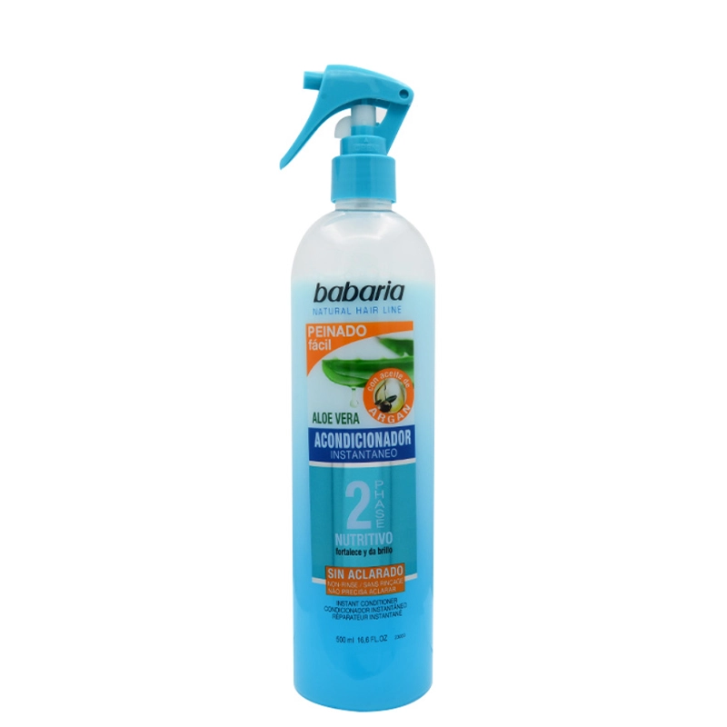 اسپری دو فاز مو آلوئه ورا و روغن آرگان باباریا آبی