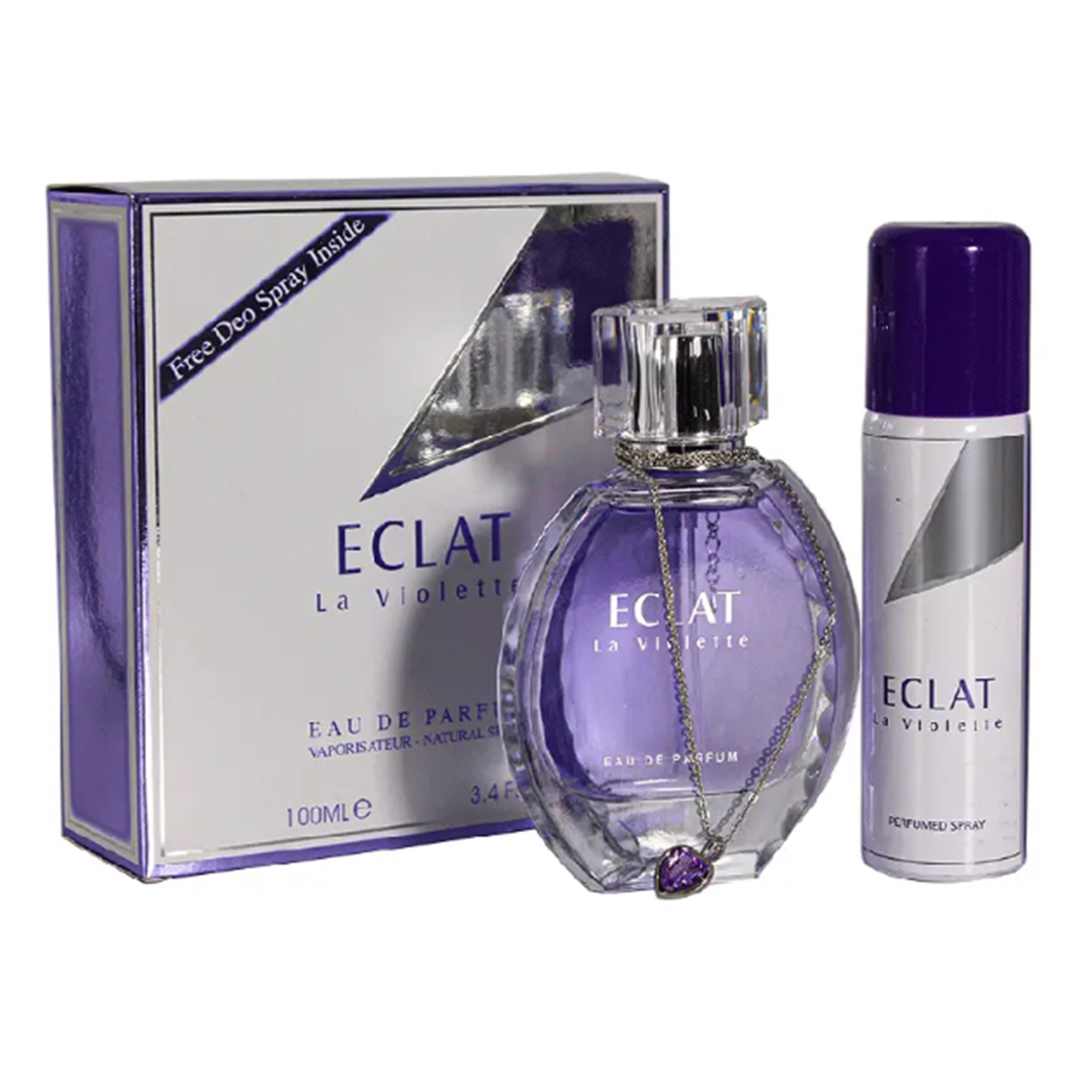 ادکلن زنانه اکلت لا ویولت 100میل همرا با اسپری